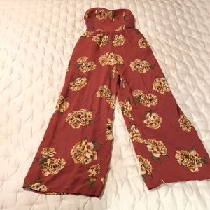 BAND OF GYPSIES Floral Jumpsuit